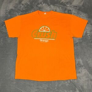 Crush Orange Soda Graphic T-Shirt Bright Orange XL